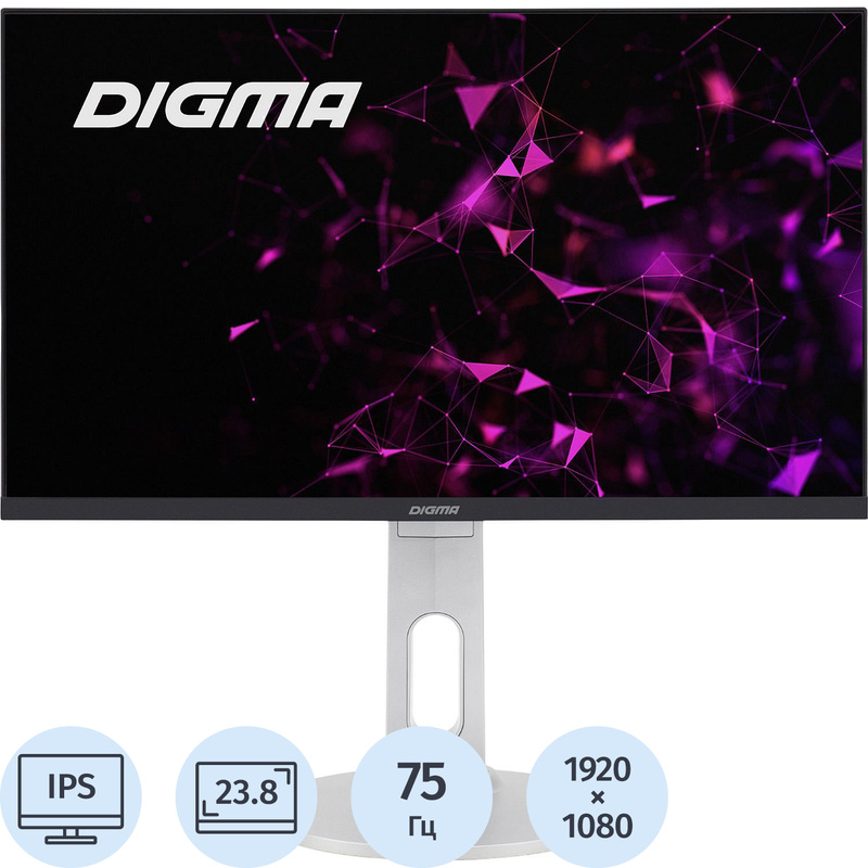 Изображение товара Монитор 23.8 IPS Full HD Digma DM-MONB2407 с HDMI DisplayPort USB