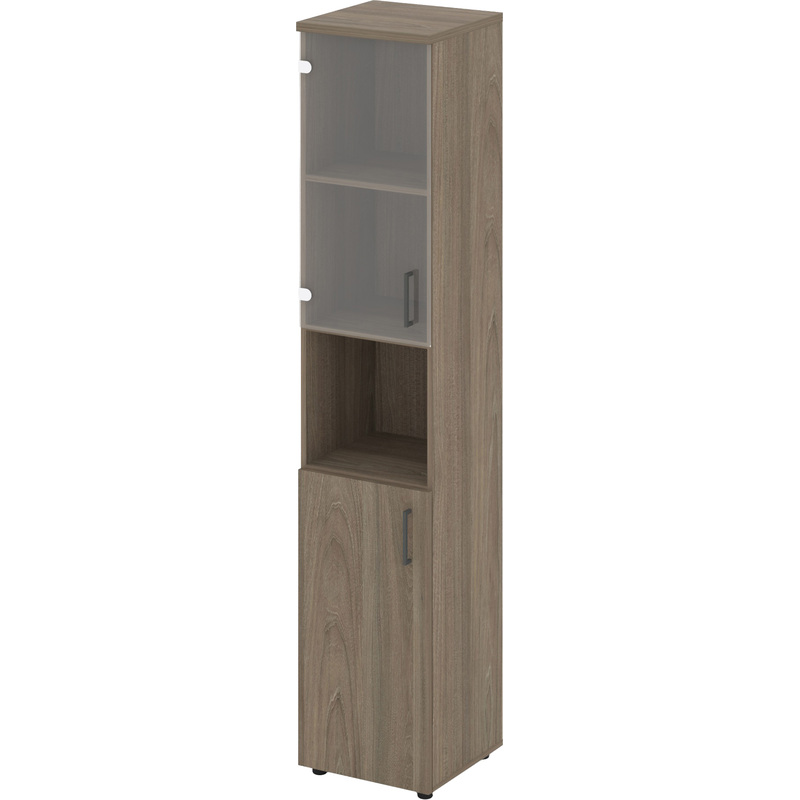 Изображение товара Шкаф для документов Style Project SN.STU-105 (L) левое закрывание дверей, со стеклом (вяз благородный, 400x400x1982 мм) Изображение товара Шкаф для документов Style Project SN.STU-105 (L) левое закрывание дверей, со стеклом (вяз благородный, 400x400x1982 мм)
