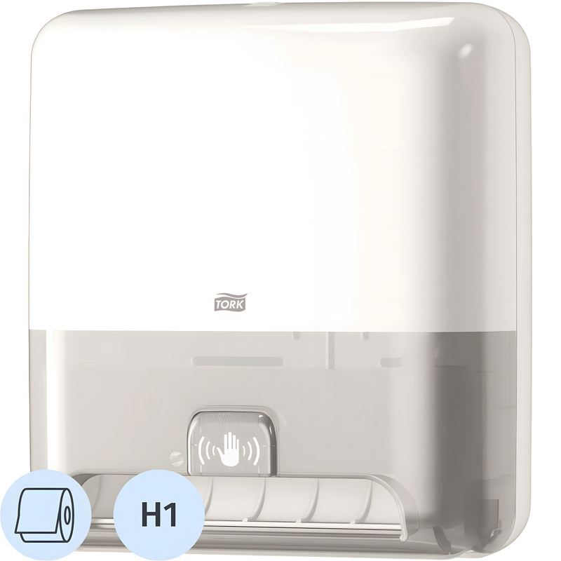 Изображение товара Диспенсер для полотенец рулонных Tork Matic H1 Intuition белый сенсорный настенный