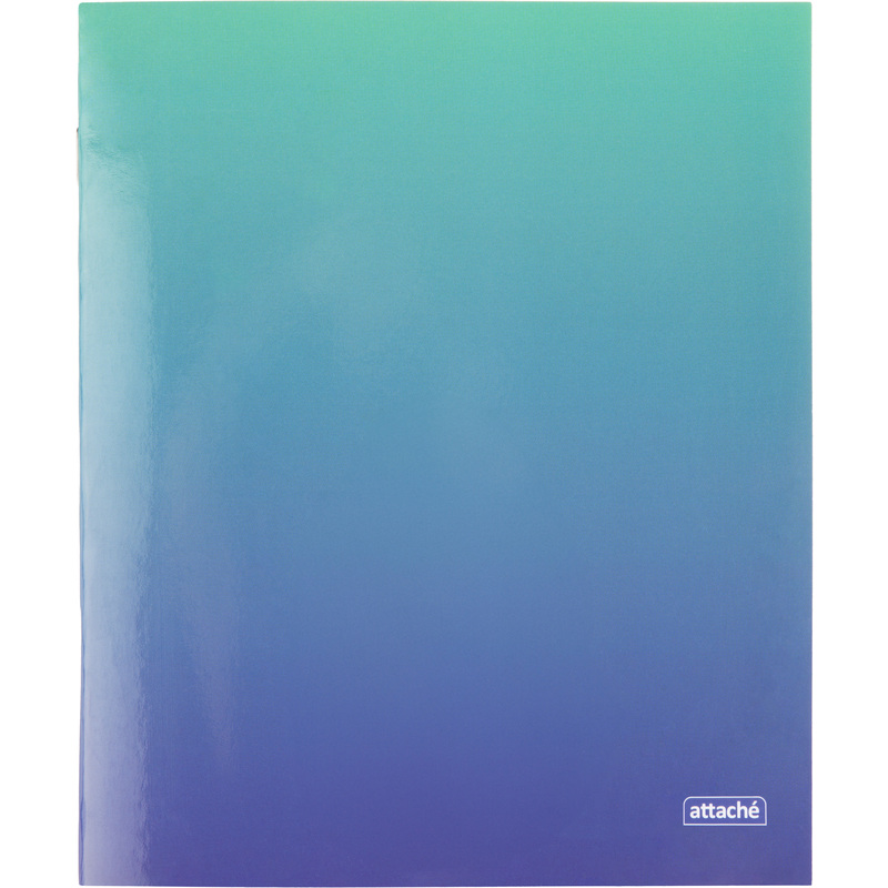 Изображение товара Тетрадь Attache Градиент А5 48 листов в клетку мягкая обложка бирюзовая