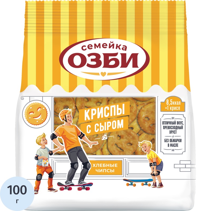 Изображение товара Криспы Семейка ОЗБИ с сыром 100 г