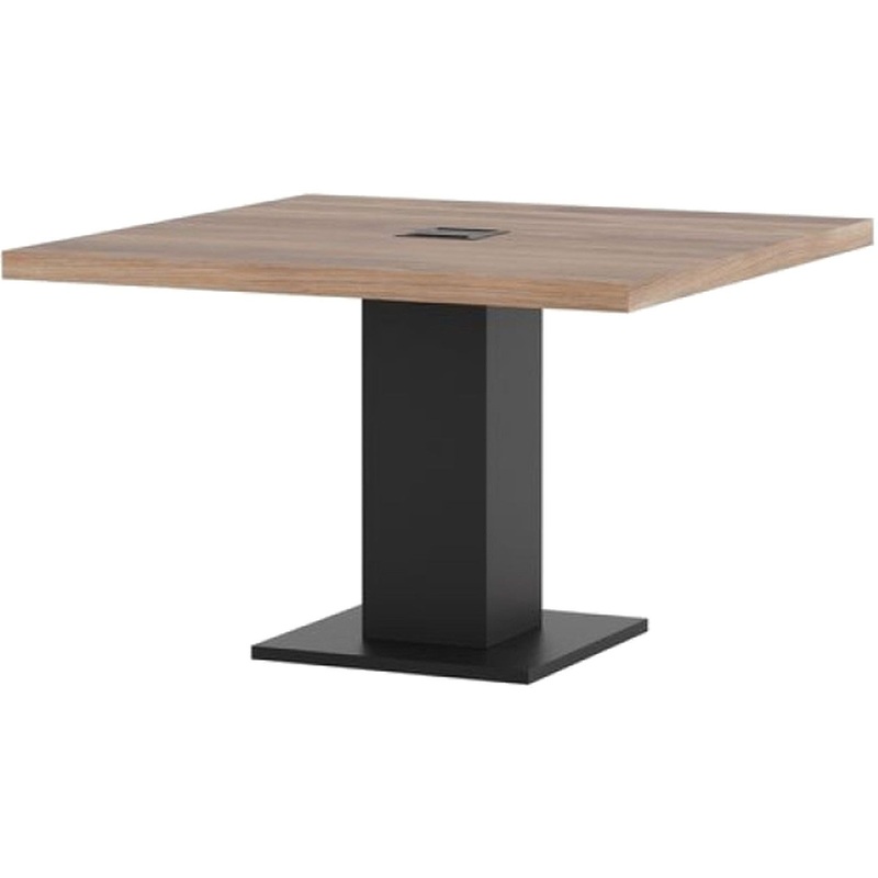 Изображение товара Стол для переговоров Liverpool с кабель-каналом 1200x1200 мм российский бизнес класс