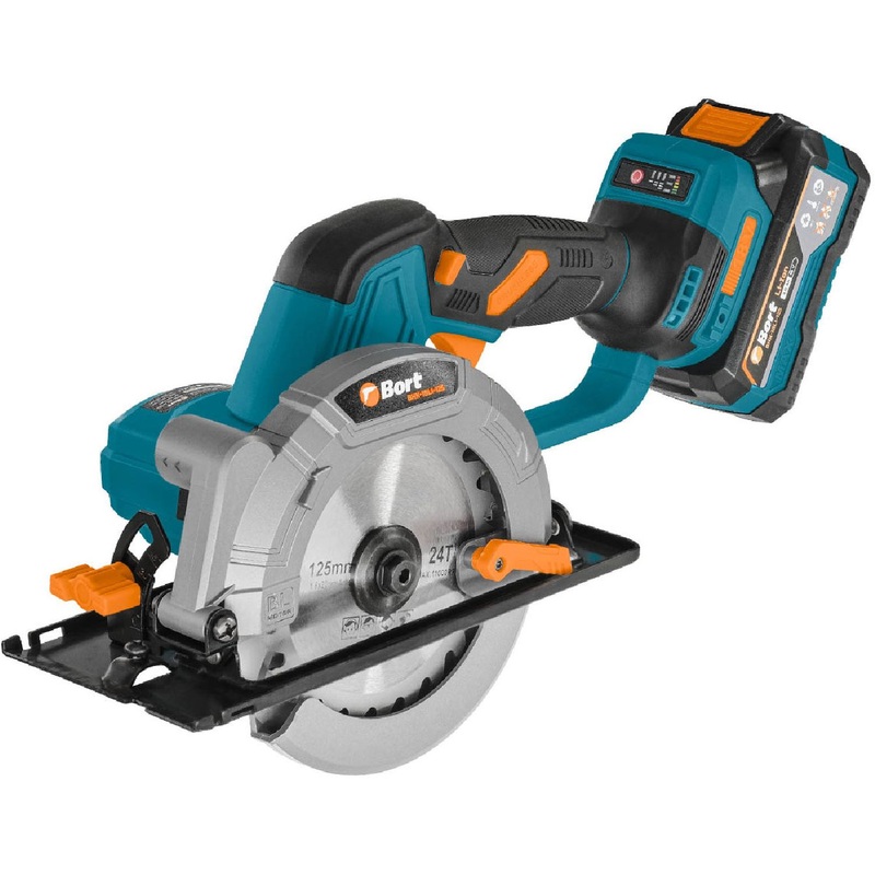 Изображение товара Циркулярная пила аккумуляторная Bort BHK-18LI-125 с бесщеточным двигателем