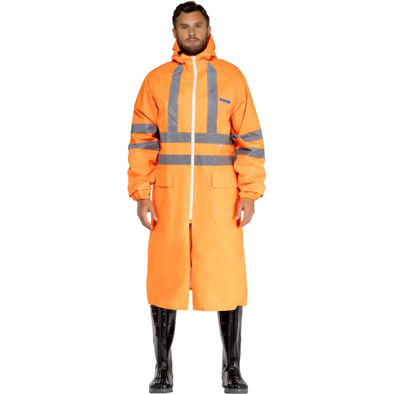 Изображение товара Плащ сигнальный влагозащитный Waterproof Line Extra-Vision 44-46 оранжевый