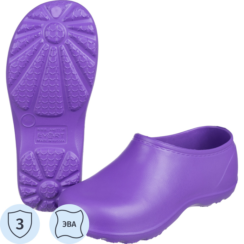Изображение товара Галоши рабочие женские Evart Лаура ЭВА фиолетовые размер 40