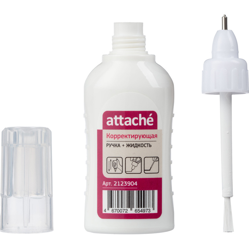 Изображение товара Корректирующая ручка-жидкость Attache 2 в 1 12 мл морозостойкая