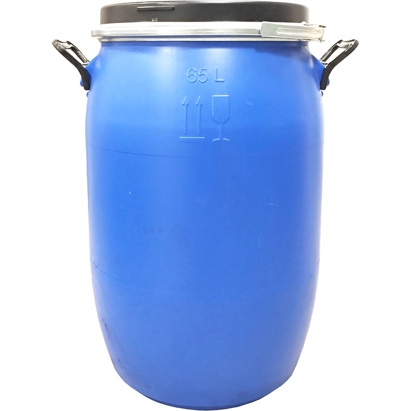 Изображение товара Бочка из ПНД 70 л синяя с крышкой на обруч