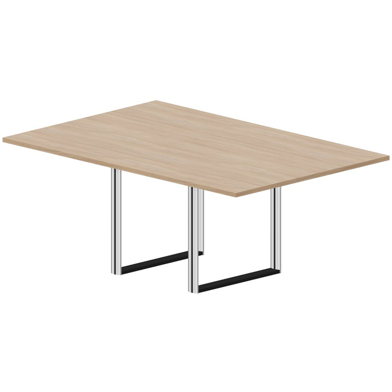 Изображение товара Стол для переговоров Carre OC180OW на металлокаркасе дуб светлый