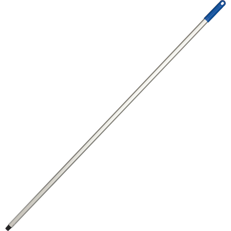 Изображение товара Рукоятка (ручка) для инвентаря NV 130 см алюминий d22 мм синяя (с еврорезьбой, с отверстием для подвешивания)