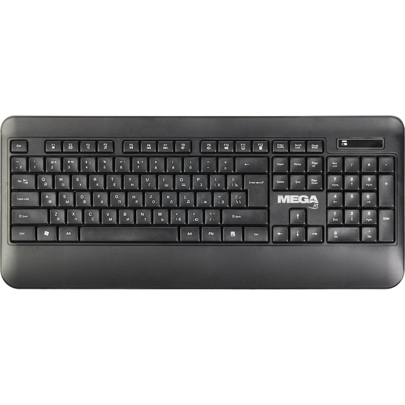 Изображение товара Беспроводная клавиатура ProMega jet WK002 черная мембранная с русской раскладкой