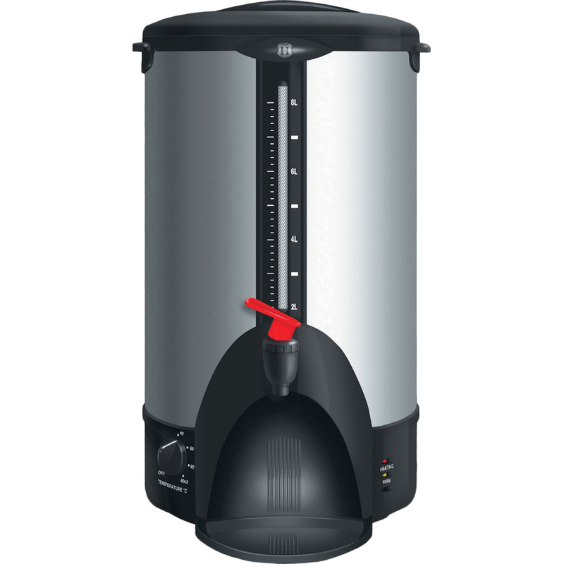 Изображение товара Кипятильник наливной Gastrorag DFQ-80 черный/серебристый 8 литров 1800 Вт