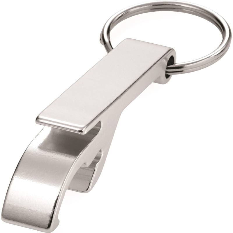 Изображение товара Брелок-открывалка Тао металлический серебристый гравировка 56x10x15 мм