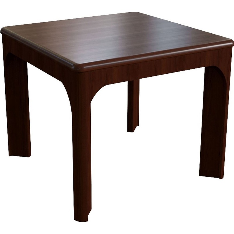 Изображение товара Журнальный стол Kingston орех тёмный 600х600х500 мм классический стиль