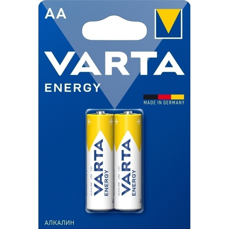 Изображение товара Батарейка AA пальчиковая Varta Energy 2 шт щелочная 1.5 В