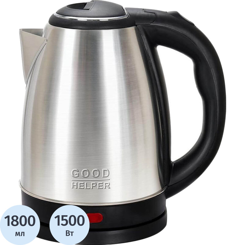 Изображение товара Электрический чайник Goodhelper KS-18B02 серебристый 1800 мл автом отключение