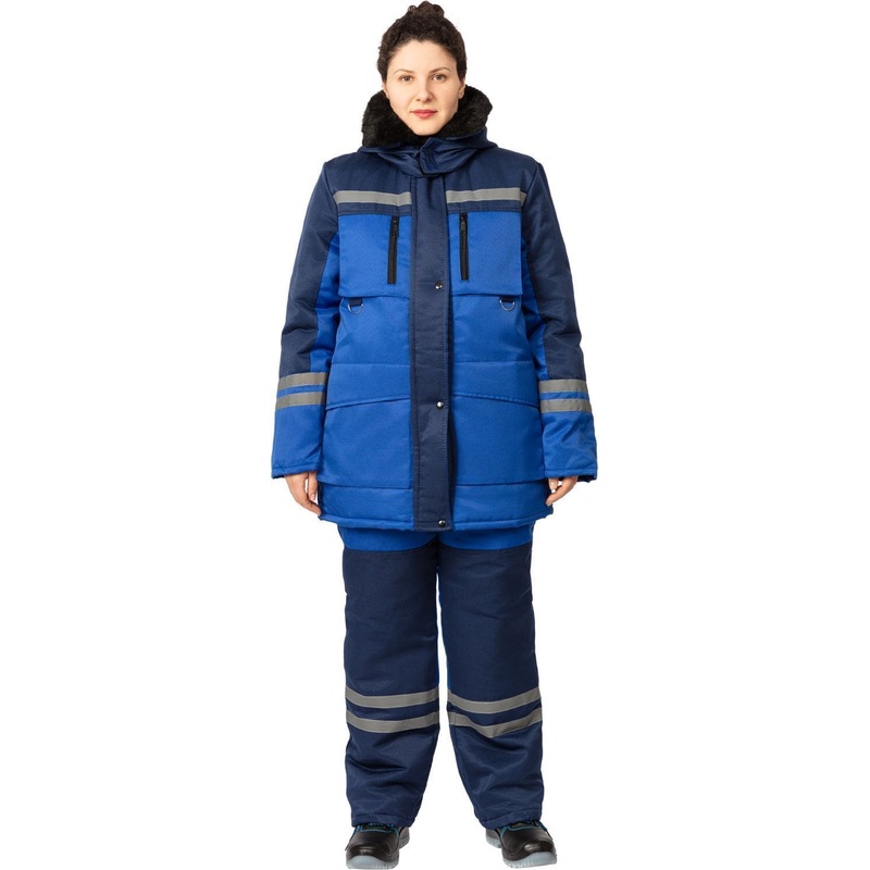 Изображение товара Зимний рабочий костюм женский с водоотталкивающей отделкой и утеплителем синтепон