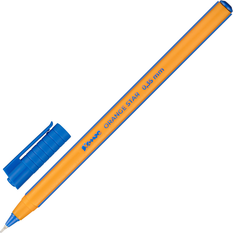 Изображение товара Ручка шариковая неавтоматическая Комус Orange Star синяя (толщина линии 0.35 мм)