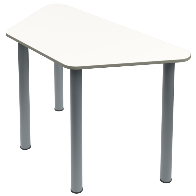 Изображение товара Стол Трапеция (белый/серый, 1200х600х760 мм)