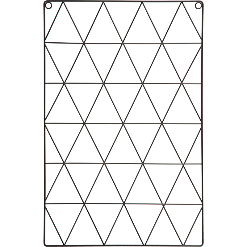 Изображение товара Доска органайзер-решетка (мудборд) Attache 36x55см черная (с зажимами в комплекте)