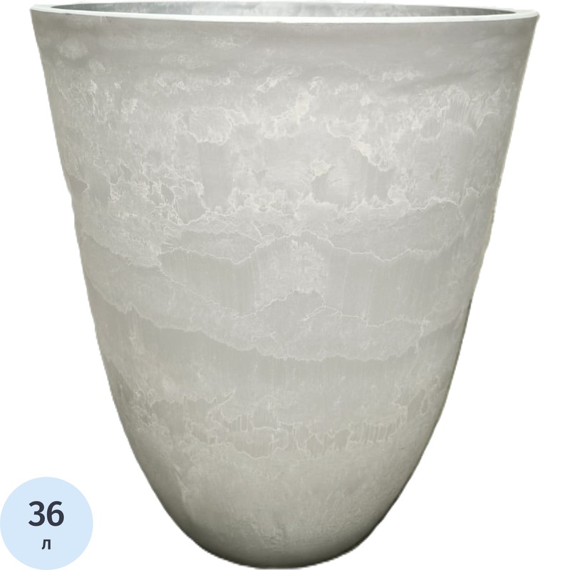 Изображение товара Горшок для цветов GreenShip 36 литров светло-серый 46x39 см