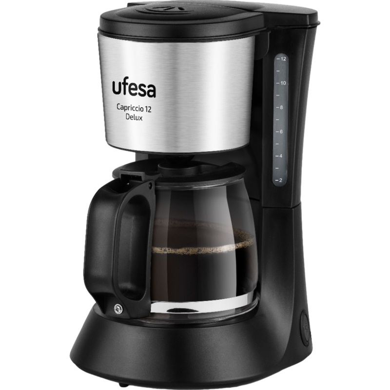 Изображение товара Капельная кофеварка Ufesa CG7125 Capriccio 12 Delux 680 Вт 1.2л черная стильная