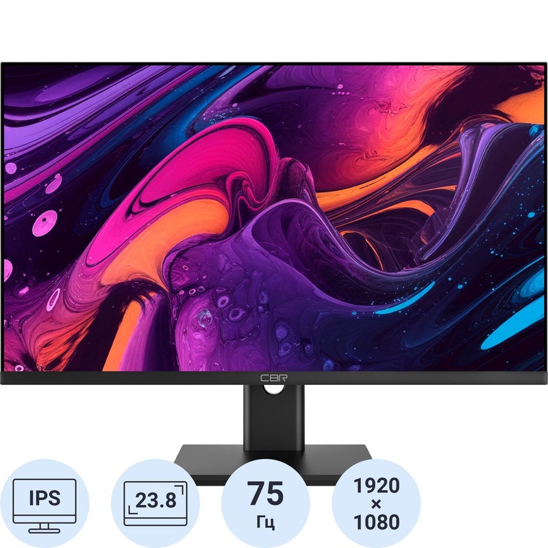 Изображение товара Монитор 23.8'' CBR MF-241A IPS Full HD черный с HDMI и VGA