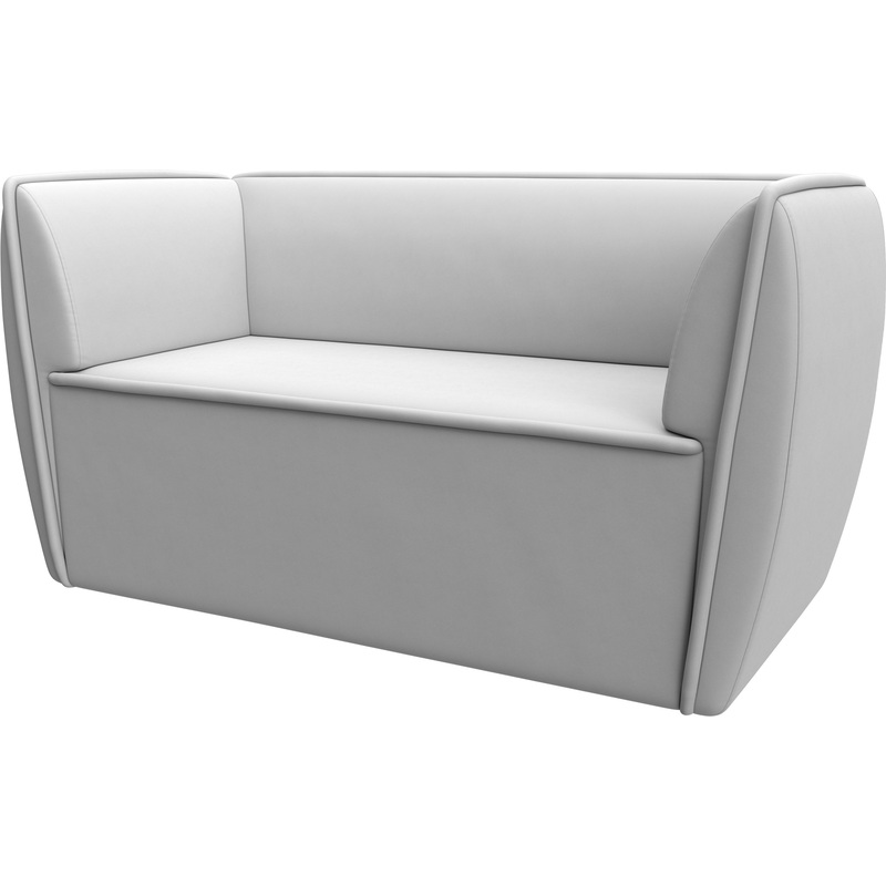 Изображение товара Диван двухместный Horeca Бергамо белый экокожа современные материалы