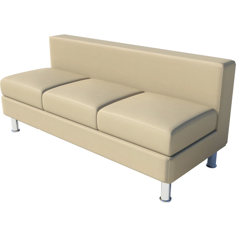 Изображение товара Модуль дивана прямой Лайт 4 трёхместный бежевый из экокожи Россия