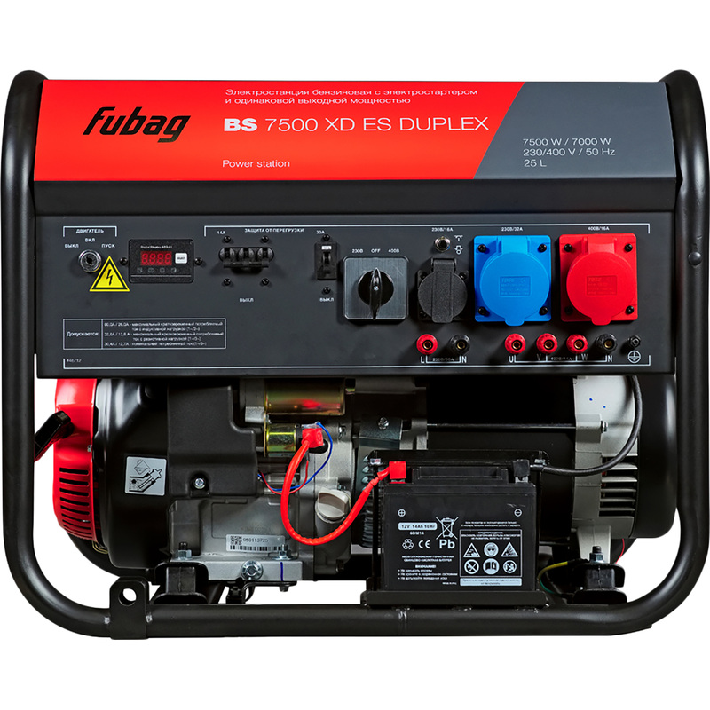Изображение товара Электростанция бензиновая Fubag BS 7500 XD ES Duplex (46712) Изображение товара Электростанция бензиновая Fubag BS 7500 XD ES Duplex (46712)