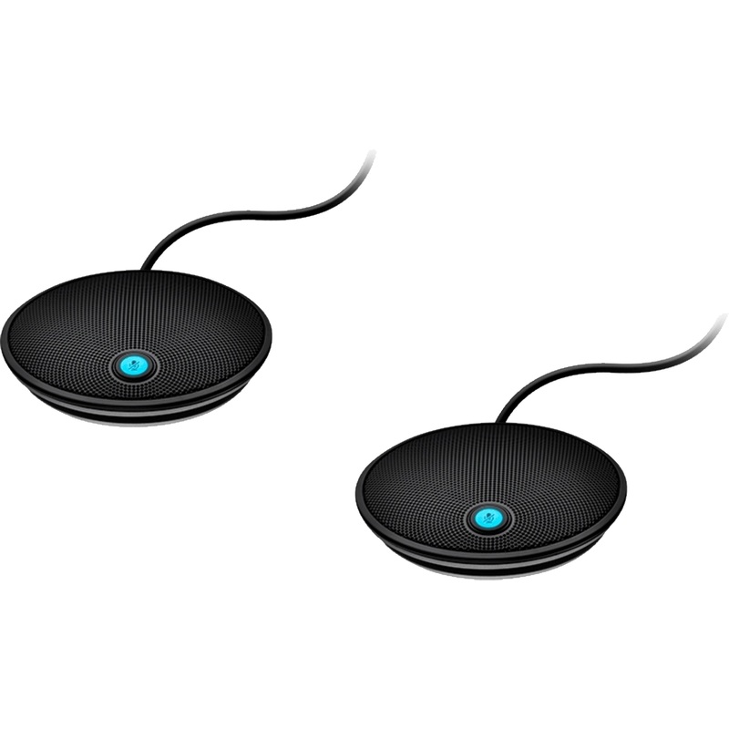 Изображение товара Микрофон Logitech Group комплект 2 шт. проводной конденсаторный всенаправленный