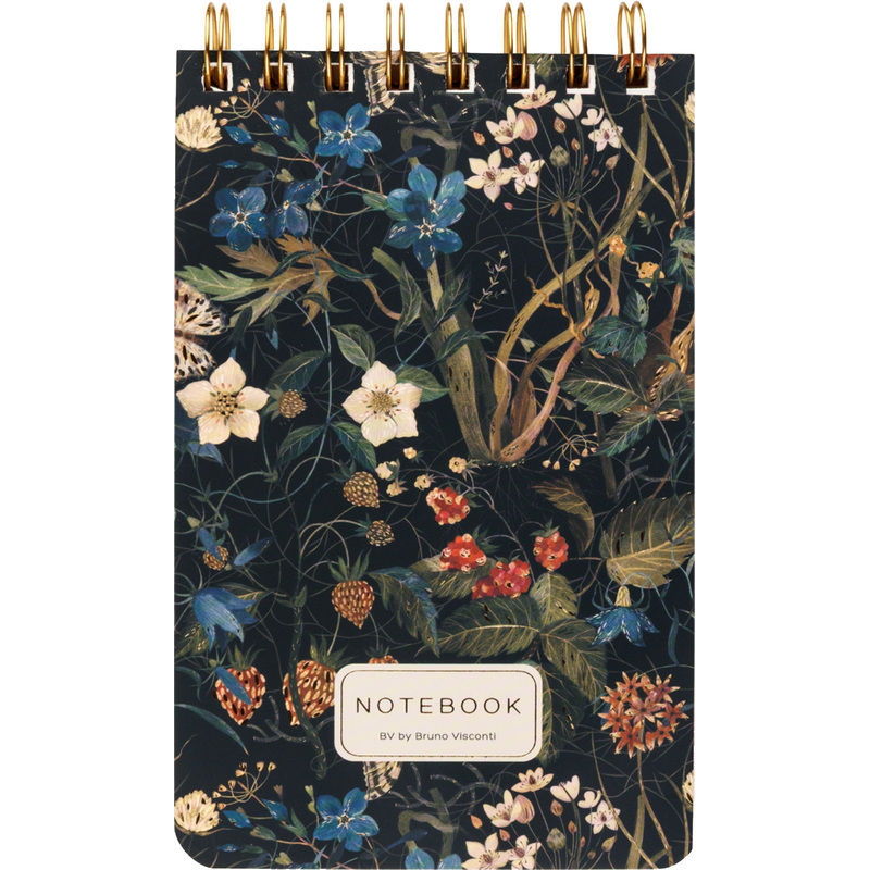 Изображение товара Блокнот Bruno Visconti Cute Journal Flora Лесные ягоды В6 100 листов разноцветный в линейку на спирали