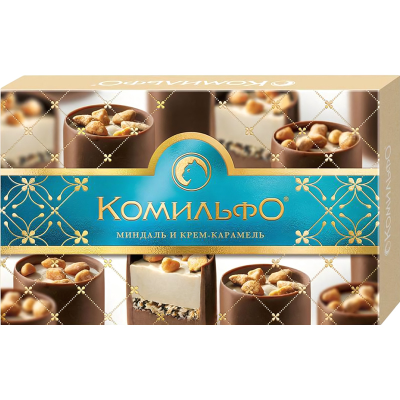Изображение товара Конфеты шоколадные Комильфо с миндалём 116 г