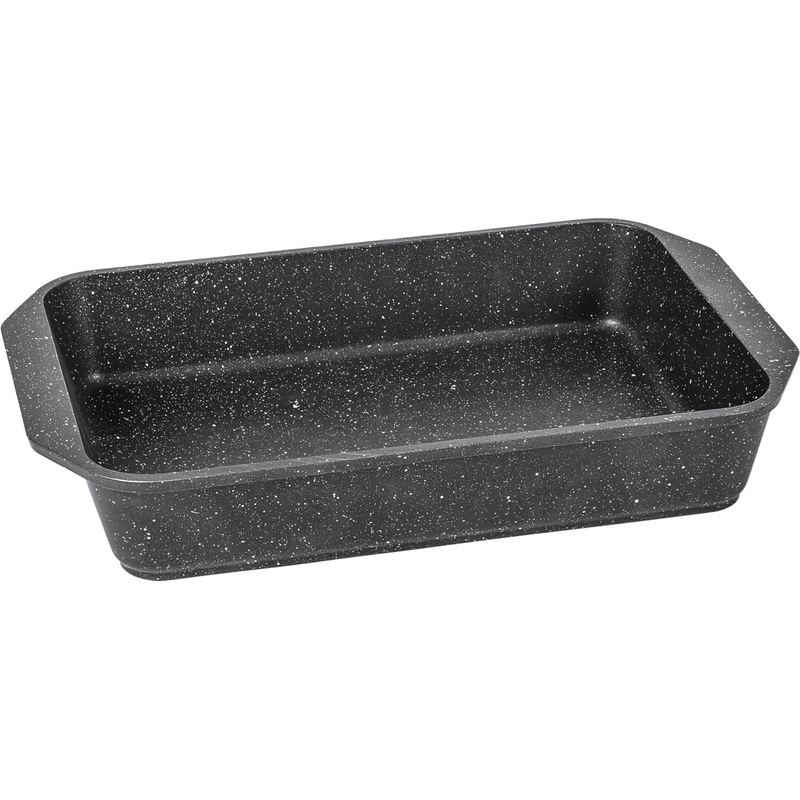 Изображение товара Алюминиевый противень Мечта Гранит Black 40x30x5 см антипригарное покрытие