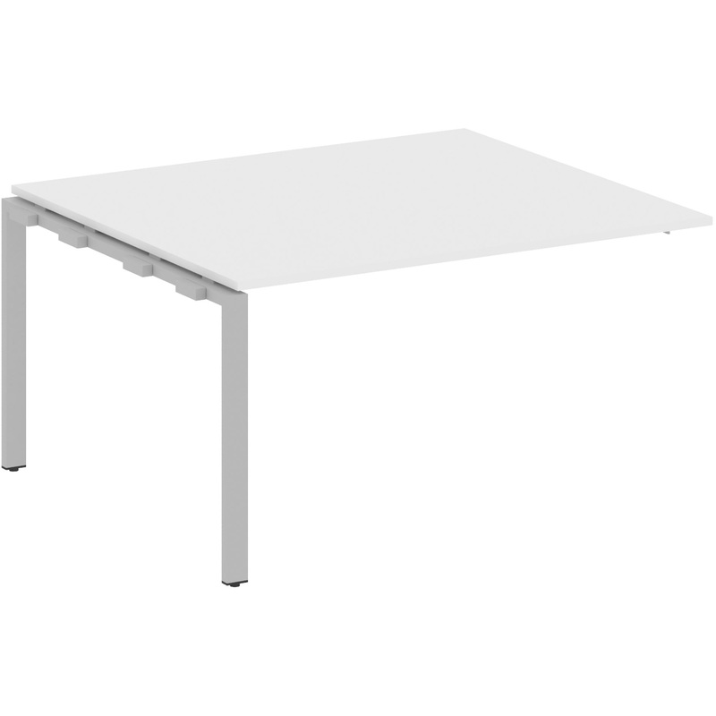 Изображение товара Элемент для стола переговоров Metal System Style БП.ППРГ-3 (белый/серый, 1400x1235x750 мм)