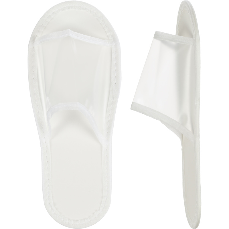 Изображение товара Одноразовые тапочки Водолей ПВХ 38-42 открытый мыс прозрачные 150 пар