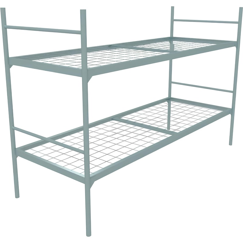 Изображение товара Кровать двухъярусная Хит+ металлическая (серый, 709х1350х1966 мм)