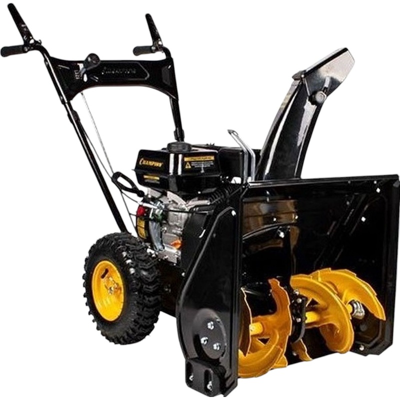 Изображение товара Бензиновый снегоуборщик Champion ST553 мощный двухступенчатый 53 см