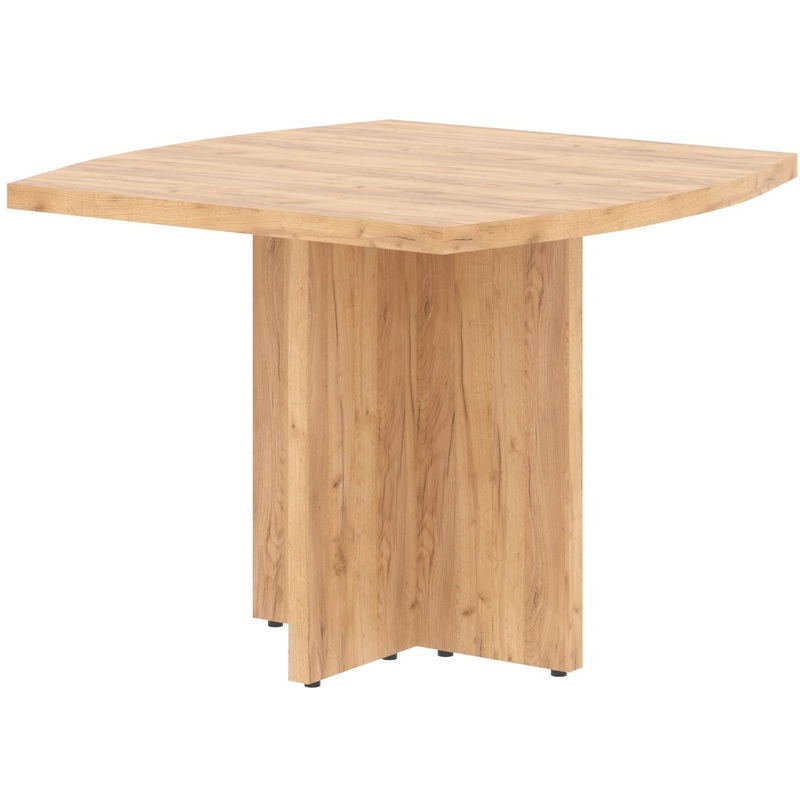 Изображение товара Стол для переговоров Born B 123 1000x1000 мм дуб бофорд с регулируемыми опорами