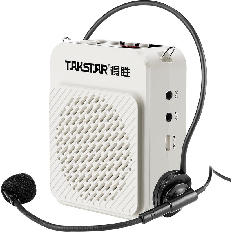 Изображение товара Усилитель голоса (громкоговоритель) с проводной гарнитурой Takstar E180M Beige