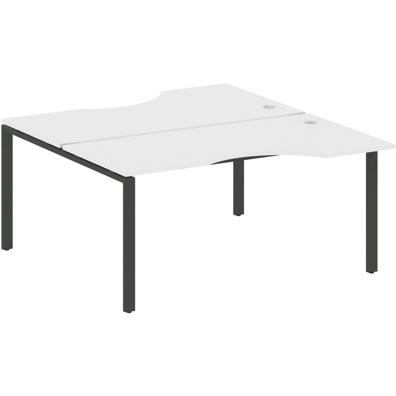 Изображение товара Рабочая станция Metal System Style БП.РАС-СА-2.1 белый/антрацит 1600х1835х750 мм