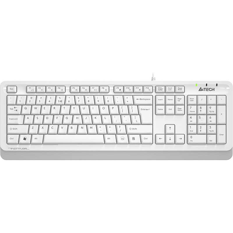 Изображение товара Клавиатура проводная A4Tech Fstyler FKS10 белая