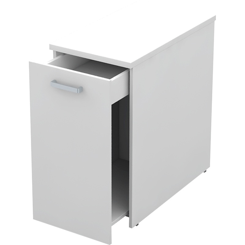 Изображение товара Тумба приставная Avance 6Т.028 белая с выдвижной секцией 394х800х750 мм
