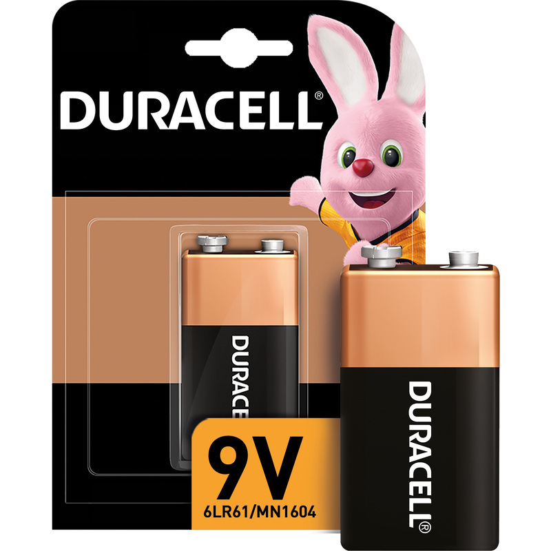 Изображение товара Батарейка крона 6LR61 Duracell 9 В щелочная надежная долговечная
