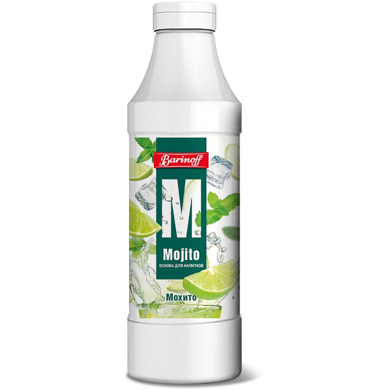 Изображение товара Основа для напитков Barinoff Мохито 1 кг (6 штук в упаковке)