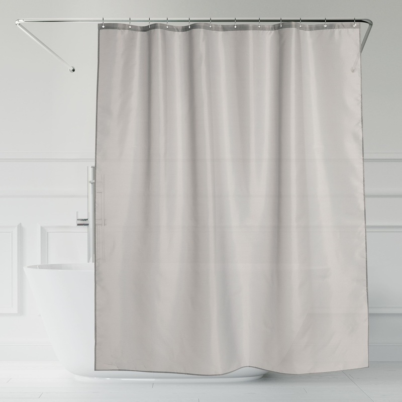 Изображение товара Штора для ванной Aqua-Rivus 180x200 см полиэстер серый водоотталкивающая