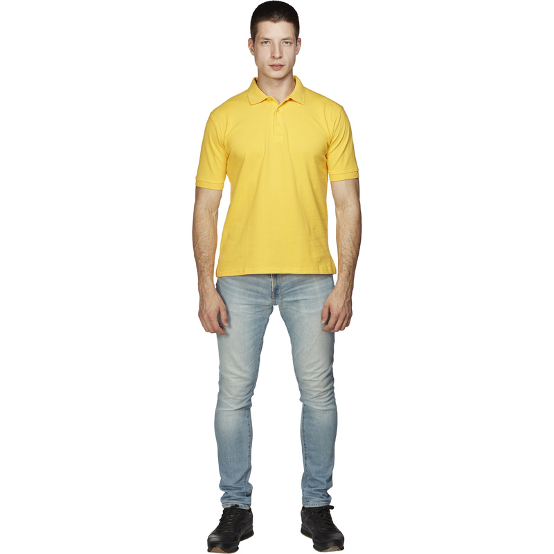Изображение товара Мужская футболка поло жёлтая короткий рукав Размер L