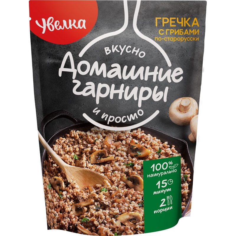 Изображение товара Гречка Увелка с грибами по-старорусски 150 г Изображение товара Гречка Увелка с грибами по-старорусски 150 г