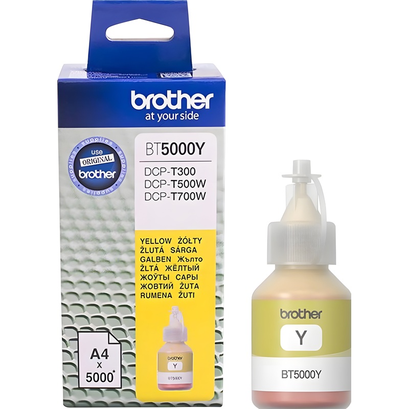 Изображение товара Чернила Brother BT5000Y желтые оригинальные для чернильных принтеров