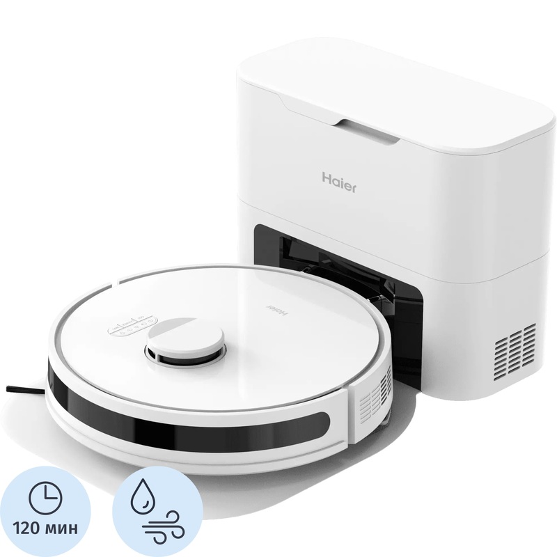 Изображение товара Робот-пылесос для комбинированной уборки Haier HSR Pro R2 (F55126E01RU) белый