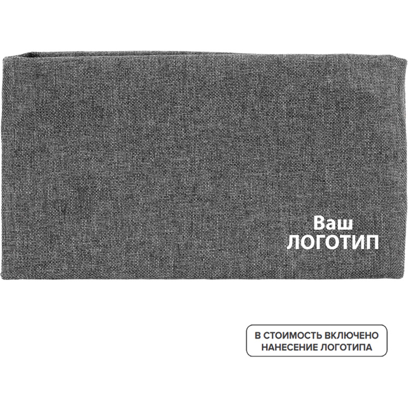 Изображение товара Косметичка Remark из полиэстера серая (100 штук в упаковке) с лого